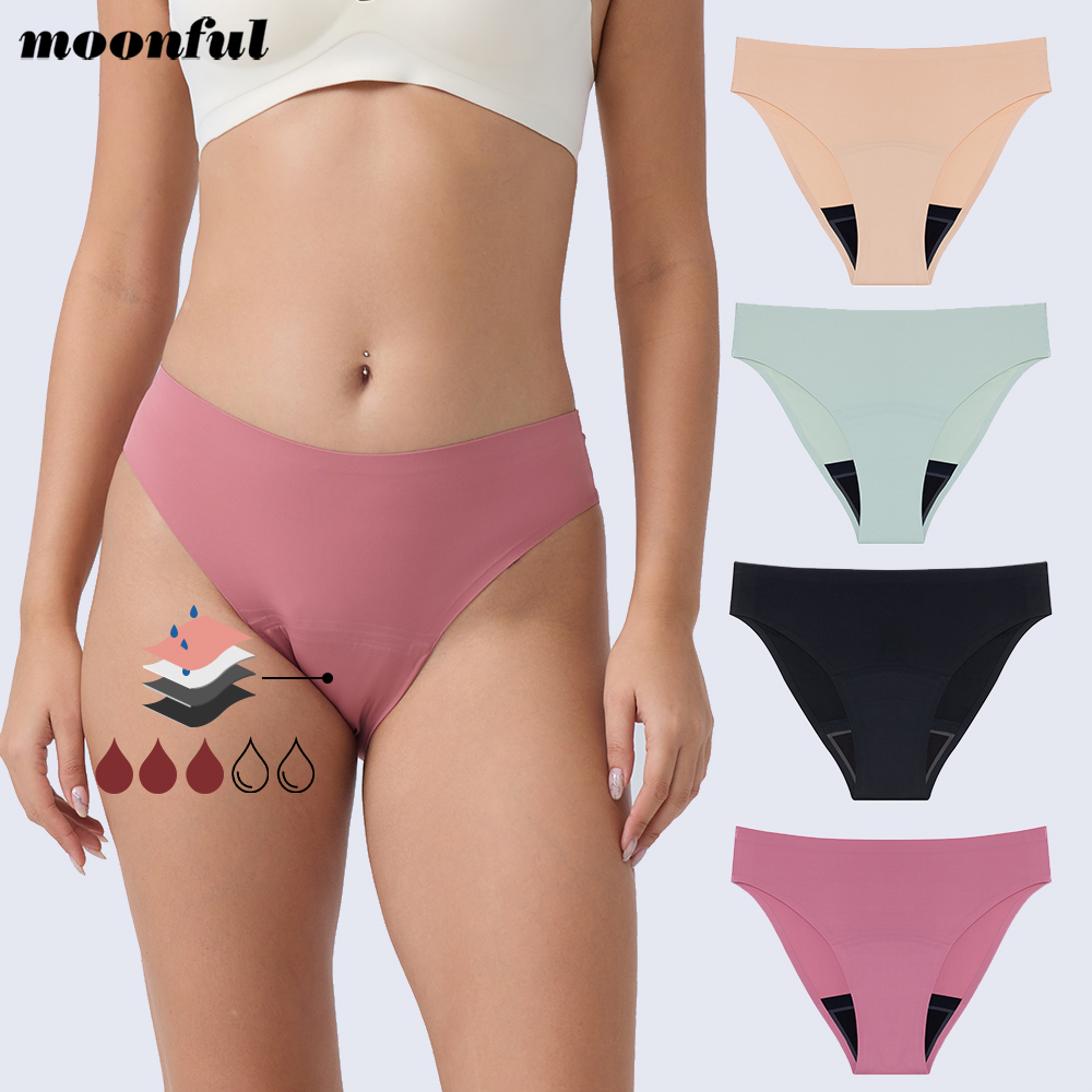 Period Panty Absorbent - 女性のためのシームレスな月経パンティー,高品質の漏れ防止下着,吸収性ビキニ,月経周期