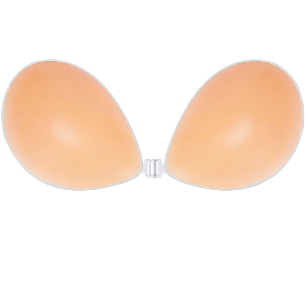 プッシュアップワイヤーレスソリッドシリコンブラ、再利用可能な - Strapless Bra Backless のレビューと価格