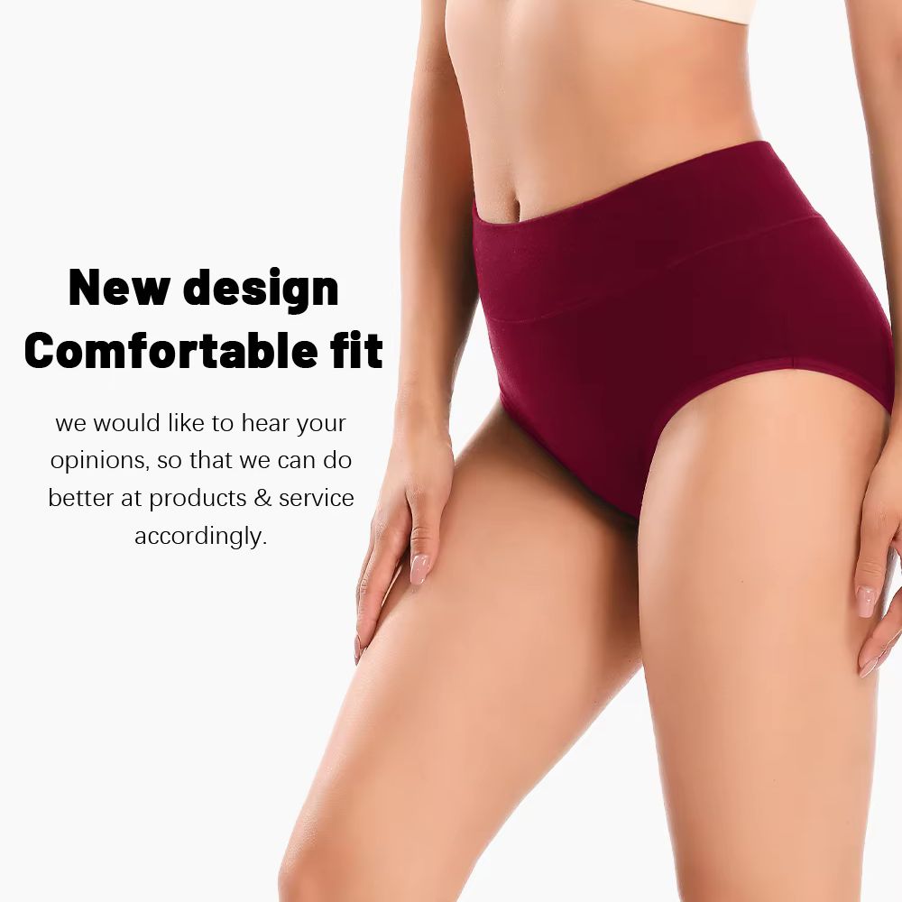 ハイウエストの吸水性抜群生理用ショーツ3枚セット、漏れ防止、 - Period Panty Absorbent のレビューと価格