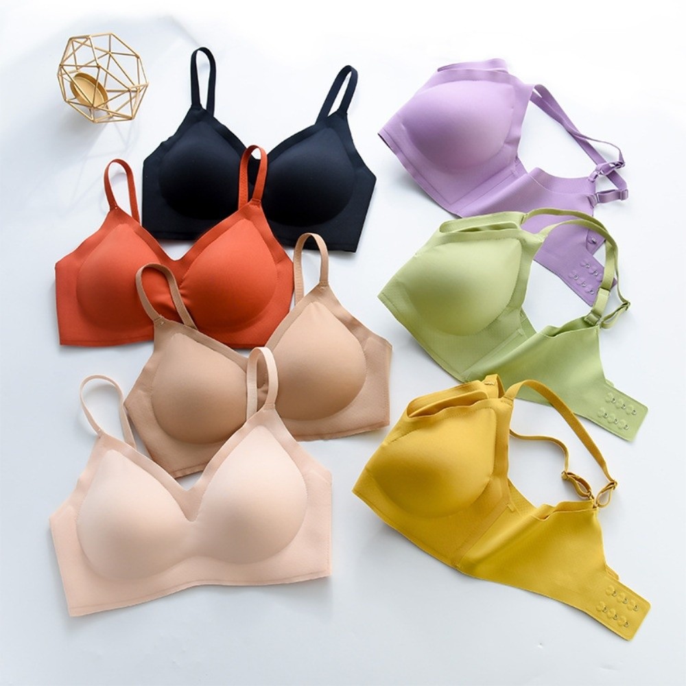 プッシュアップワイヤレスブラジャー ギャザーブラ ソフトサポ - Bralette Wireless Soft のレビューと価格