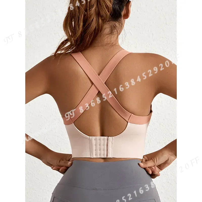 女性用ハイインパクトスポーツブラ、プッシュアップジムトップ、 - Sports Bra High Impact のレビューと価格