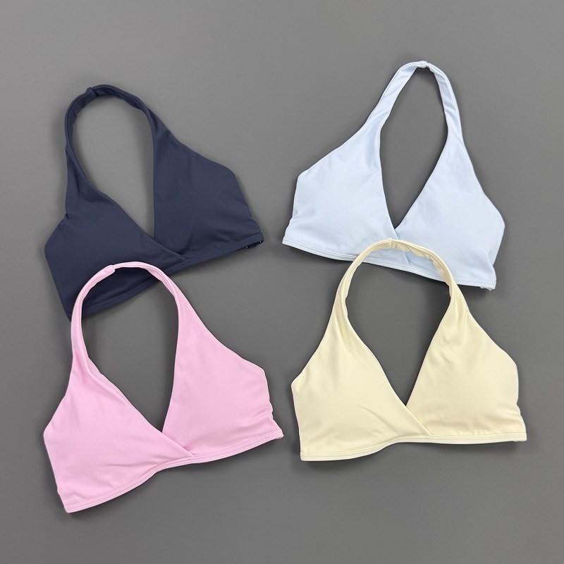 ジムトップ レディース ホルターネック スポーツブラ フロン - Sports Bra High Impact のレビューと価格