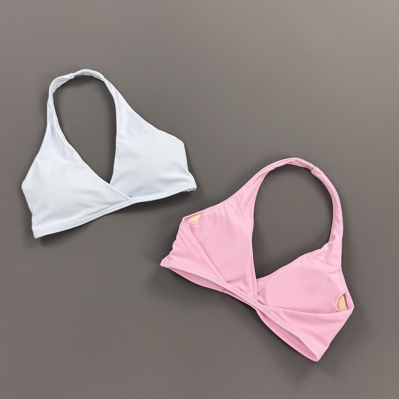 ジムトップ レディース ホルターネック スポーツブラ フロン - Sports Bra High Impact のレビューと価格